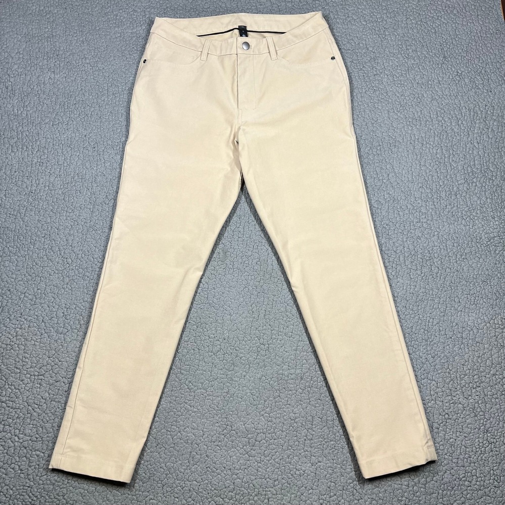 Lululemon ABC Pant Mens 30 Slim Fit Canvas Khaki Tan Casual Chino